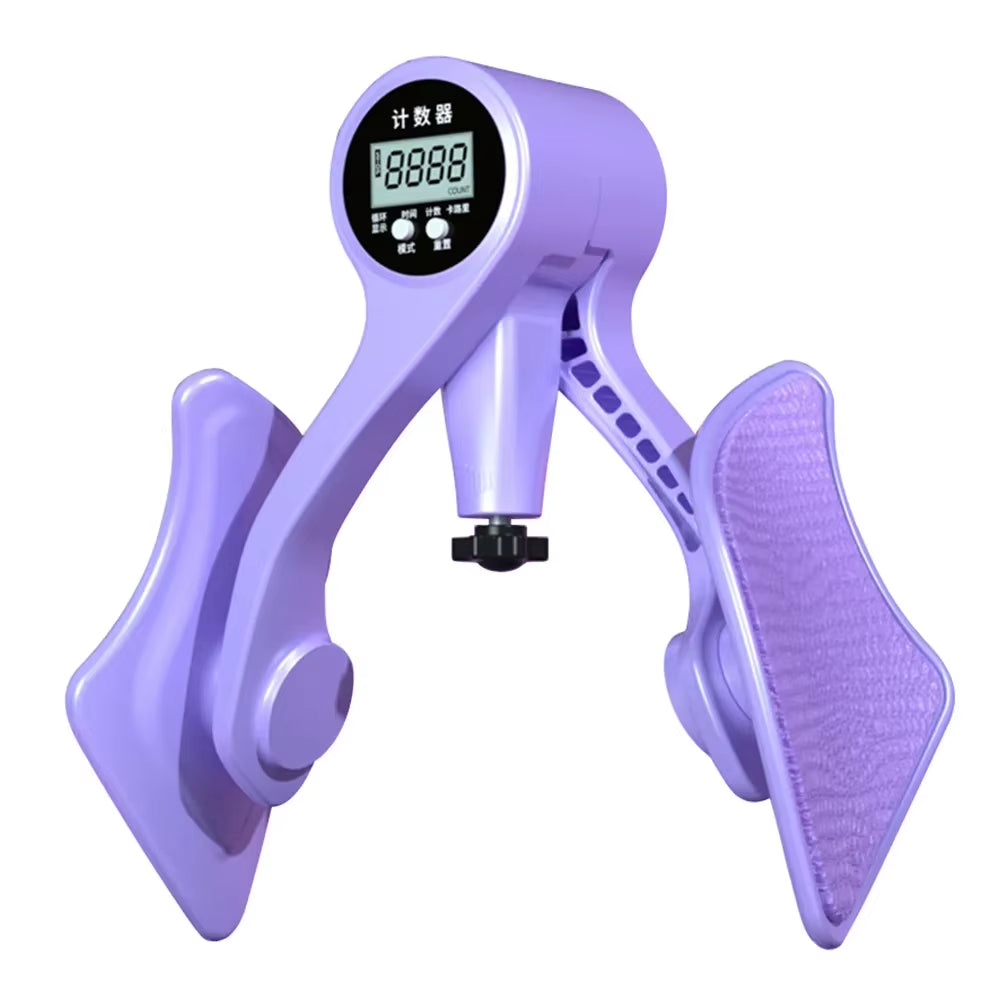 Digital Counter Hip Trainer Leg Trainers Pelvic Floor Muscle Strength Adjustable Leg Exerciser Inner Thigh Fitness Equipment