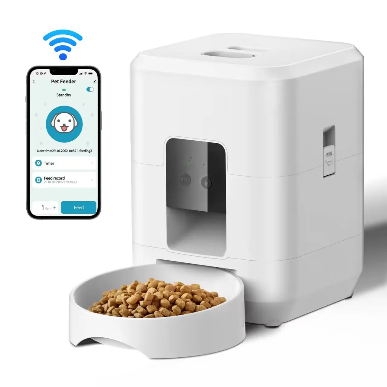Smart Automatic Pet Feeder with App Control β Scheduled Meals