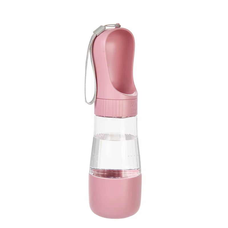 2-in-1 Portable Dog Water Bottle & Food Container β Travel Pet Dispenser for Dogs & Cats.