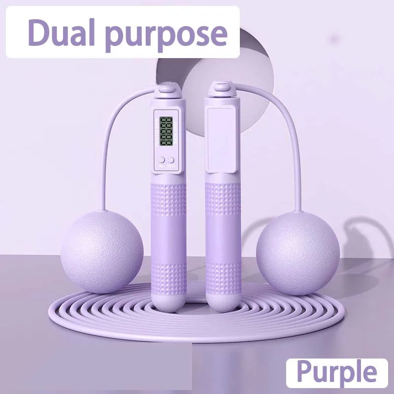 Jump Rope with Counter, Adjustable Skipping Rope with Calorie Counter, Smart Skipping Rope for Fitness Exercise and Weight Lose