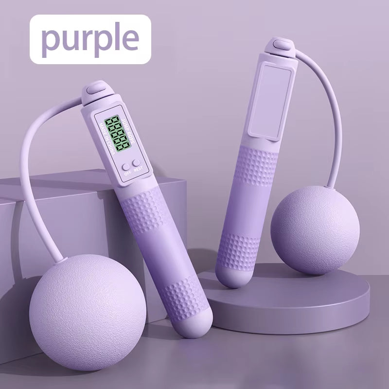 Jump Rope with Counter, Adjustable Skipping Rope with Calorie Counter, Smart Skipping Rope for Fitness Exercise and Weight Lose