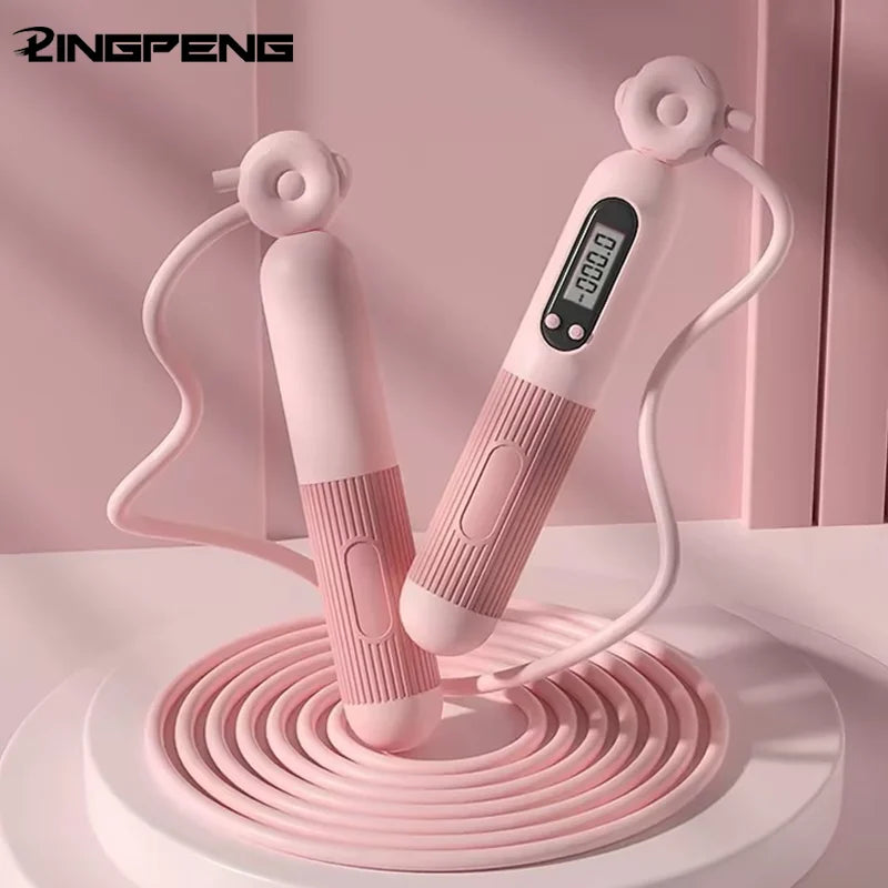 Jump Rope with Counter, Adjustable Skipping Rope with Calorie Counter, Smart Skipping Rope for Fitness Exercise and Weight Lose