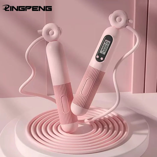 Jump Rope with Counter, Adjustable Skipping Rope with Calorie Counter, Smart Skipping Rope for Fitness Exercise and Weight Lose