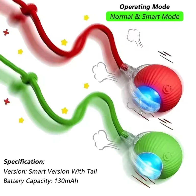 Trendora Pet Smart Rolling Cat Ball – Interactive Automatic Toy for Boredom Relief & Mental Stimulation