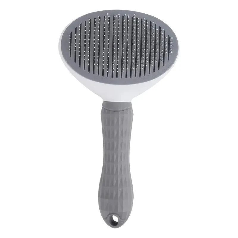 Trendora Pet Self-Cleaning Grooming Brush – Deshedding & Dematting Tool for Dogs & Cats | Easy Hair Removal Comb