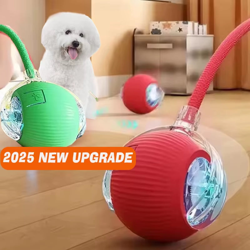 Smart Interactive Dog Ball Toy Rechargeable, Automatic Rolling Fun Ball for Dogs & Puppies